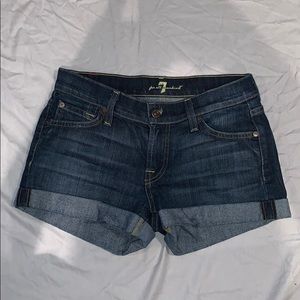 7 for all mankind jean shorts!!